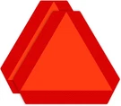 Ignixia (pack Of 02) Slow Moving Vehicle Sign, Pvc Vinyl 14X16 Inches, Orange. Fixed Price $18.99.