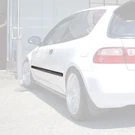 Fits 92-95 Honda Civic 3DR Hatchback Jdm-style Thin Side Door Moldings. Fixed Price $157.50.