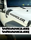 (2X) Set Of Jeep Wrangler Hood Decals Sticker Glossy Black. Fixed Price $25.98.
