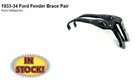 Vintique 40-16047/8 1933-34 Ford Car Front Fender Brace. Fixed Price $100.00.