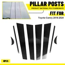 8PCS Glossy Black Window Pillar Post Door Trim Cover Fits Toyota Camry 2018-2024. Fixed Price $15.19.