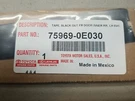 Genuine 2014-2019 Toyota Highlander Left Front Inner Black Out Tape 75969-0E030. Fixed Price $10.00.