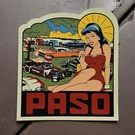 Paso Robles Vtg Style Travel Decal Hot Rod Custom Old Cars Kustom Kulture Auto. Fixed Price $15.99.