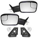 Brock Manual Tow Mirror Textured Black & Mounting Brackets 4 Pc Set Fits 1500. Fixed Price $116.00.
