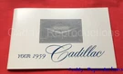 1959 Cadillac Owners Manual Booklet. Fixed Price $39.99.