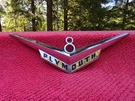 Oem 1955 Plymouth V8 Chrome Hood Emblem Mopar Belvedere / Savoy Plaza 1599554. Fixed Price $139.95.