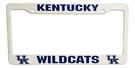 Kentucky Wildcats License Plate Frame Plastic College Sports Fan Automotive Gear. Fixed Price $12.99.