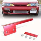 Universal Red Brushed Aluminum Front License Plate Relocate Mounting Bracket. Fixed Price $6.99.