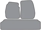 1953-1954 Cadillac Eldorado 2PC Fronts & 1PC Rear Loop Carpet Logo Floor Mat. Fixed Price $154.95.