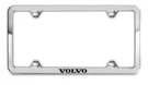 Genuine Volvo 2021-2023 S60 License Plate Frame Silver With Black Logo 8640262. Fixed Price $61.23.