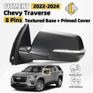 Side Mirror For 2022-2024 Chevy Traverse W/turn Signal & Blind Spot Left 8 Pins. Fixed Price $179.99.