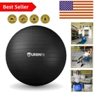 Urbnfit Stability Exercise Ball - 65CM, Workout Guide & Pump Included, Black. Fixed Price $29.99.