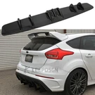 Glossy Black Car Rear Diffuser Shark Bumper Lip Splitter Ford Focus St. Fixed Price $90.16.