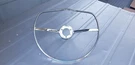 Vintage Vw Volkswagen Bug Ghia Steering Wheel Accessory Chrome Circle Horn. Fixed Price $169.99.