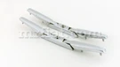 Fiat 850 Spider Chrome Trunk Hinge Set New. Fixed Price $525.00.