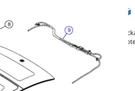 New Oem Alfa Romeo 68372746AA Sunroof Glass Cable Tube Guide. Fixed Price $271.95.