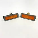 1971 1972 1973 Mustang Front Marker Lights & Bezels Pair Ford D1ZB-15A428-AA Oem. Fixed Price $75.00.