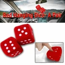 Zone Tech Vintage Retro Car Red Hanging Mirror 3" Fuzzy Dice Pair. Fixed Price $9.49.