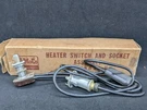 Nos 1950 1951 Ford Passenger Heater Switch Control & Socket OA-18623B. Fixed Price $28.49.