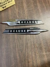 1951 Ford Deluxe Front Fender Mouldings Trim Pair Nos 1120. Fixed Price $89.99.