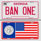 One Smokey The Bandit Georgia Flat Aluminum License Plates Burt Reynolds. Fixed Price $22.99.