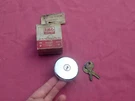 1959-60 Ford Locking Gas Cap With Keys, Chrome, Nos! COAA-9030-A Galaxie. Fixed Price $109.99.