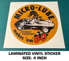 Micro-lube Unhobbles Horsepower Laminated Vinyl Decal Sticker Racing-ac Cobra. Fixed Price $9.48.