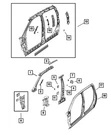 Genuine Mopar B-pillar Reinforcement Left 55372595AA. Fixed Price $55.09.