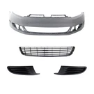 Front Bumper + Grille Fog Light Covers For 2010-2014 Volkswagen Golf. Fixed Price $432.83.