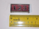 Vtg 1969 Ford Wagon 123 Car Vehicle Emblem Badge Script C8UB-82291B30. Fixed Price $16.00.