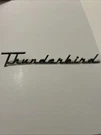 Ford Thunderbird Fender Emblem Vintage Script Mid 50 BAA4025622A 10.5 Metal. Fixed Price $49.95.