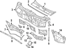 Genuine Audi Center Panel Gasket 80A-819-142. Fixed Price $10.65.