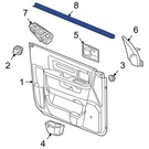 For Ram 2500 2011-2025 55112373AL Front Inner Door Window Belt Weatherstrip. Fixed Price $58.31.