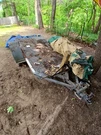 Utility Flatbed Trailer - Solid Steel Frame Good Project Work. Fixed Price $180.00.