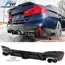 For 17-20 Bmw 5 Series Sport Cs Style Gloss Rear Diffuser& Black Quad Exhaust. Fixed Price $223.99.