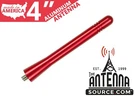**short** 4" Aluminum Red Antenna Mast Fits: 2012-2015 Scion Iq. Fixed Price $24.99.