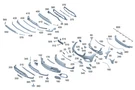 Genuine Mercedes-benz License Plate Holder 253-885-16-02. Fixed Price $93.98.