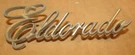 Vintage Cadillac Eldorado 4-1/2" Gold Script Emblem 1614599 Style #3. Fixed Price $11.99.