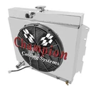 Row Cr Champion Radiator 22" CORE,16" Fan,shroud For 1963 - 1967 Plymouth Fury. Fixed Price $439.85.