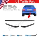 Bmw E36 Rear Bumper Trim Moulding Set 1990 1999 3-PIECE Kit. Fixed Price $129.85.