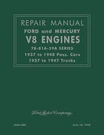 1937 - 1948 Ford And Mercury V8 Engines Repair Manual. Fixed Price $23.64.