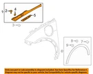 Gm Oem 17-21 Bolt Ev Fender Exterior Trim-upper Molding 42559427. Fixed Price $123.01.