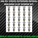 1964+ Pontiac Gto Judge Front Rear Windshield Reveal Molding Clip Trim Screws Gm. Fixed Price $14.36.