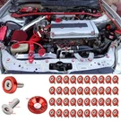40PC Jdm Billet Aluminum Fender Bumper Washer Bolt Engine Bay Dress Up Kit Red.. Fixed Price $12.49.