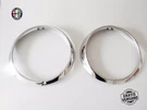 Chrome Rings Headlight Spider Alfa Romeo 105 115 66-93 Set Ornamental Bezels. Fixed Price $96.60.