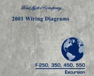 2001 Ford Truck Excursion, F-super Duty, F250-F550 Wiring Diagrams Manual. Fixed Price $62.00.