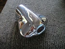 New Single Stainless Steel Vintage Style Exhaust Tip With Red Jewel On !. Fixed Price $34.99.