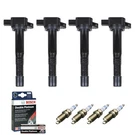For Honda Element Civic Cr-v UF311 Ignition Coil & Bosch Platinum Spark Plug Set. Fixed Price $94.80.