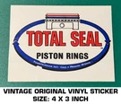 Total Seal Piston Rings Vintage Original Decal Sticker-engine-racing-performance. Fixed Price $7.23.