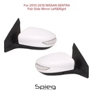 Pair Door Side Mirror For 2013-2015 Nissan Sentra Power Heated Turn Signal White. Fixed Price $179.96.
